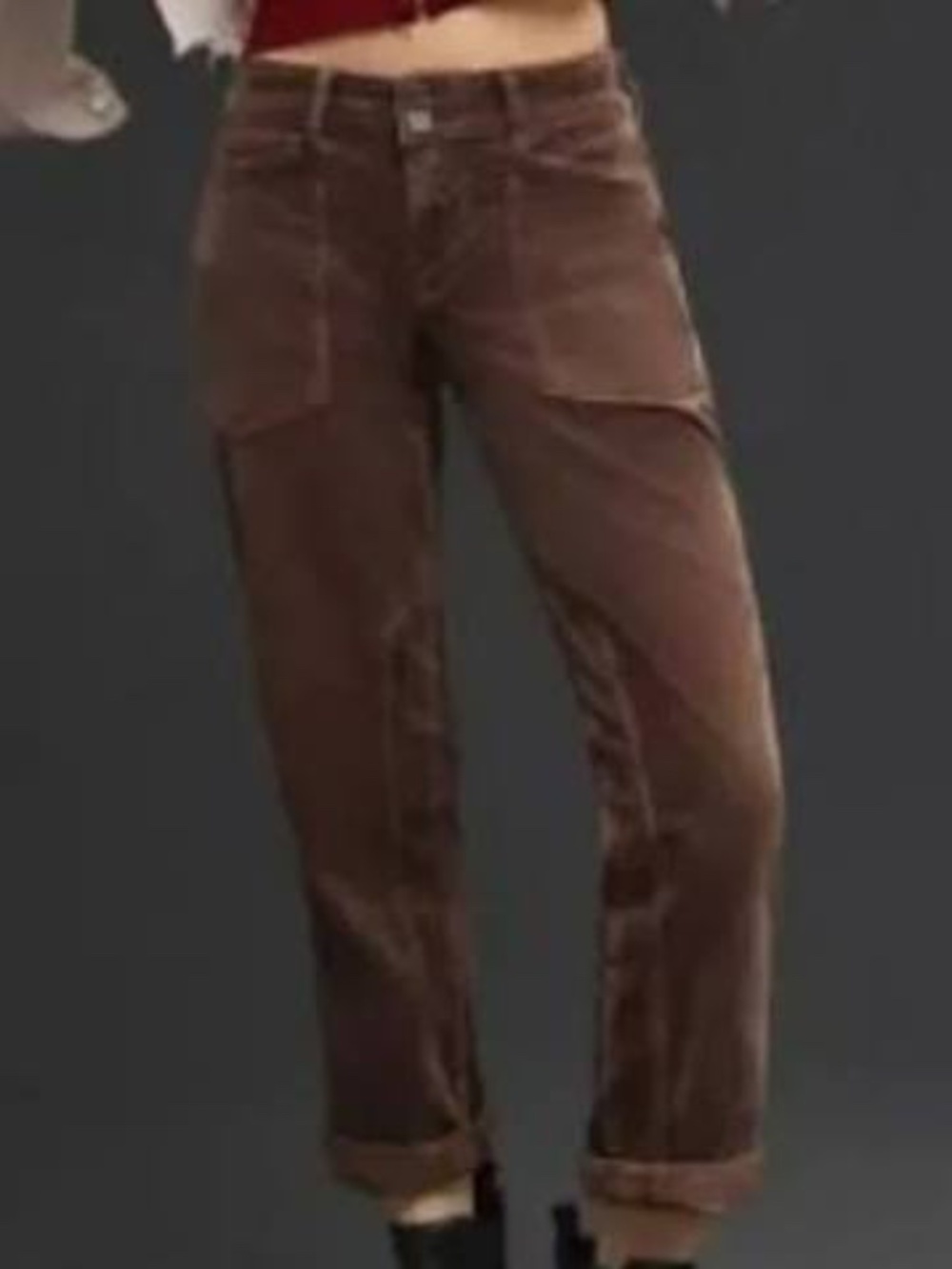 Pilcro for Anthropologie The Wanderer Corduroy Pants - Chocolate Brown-NWT-29